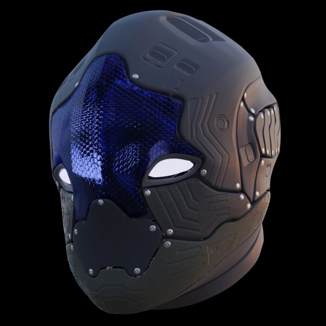 biker head Modelo 3D .c4d .max .obj .3ds .fbx .stl .blend 