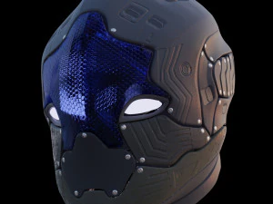 बाइकर सिर 3D मॉडल