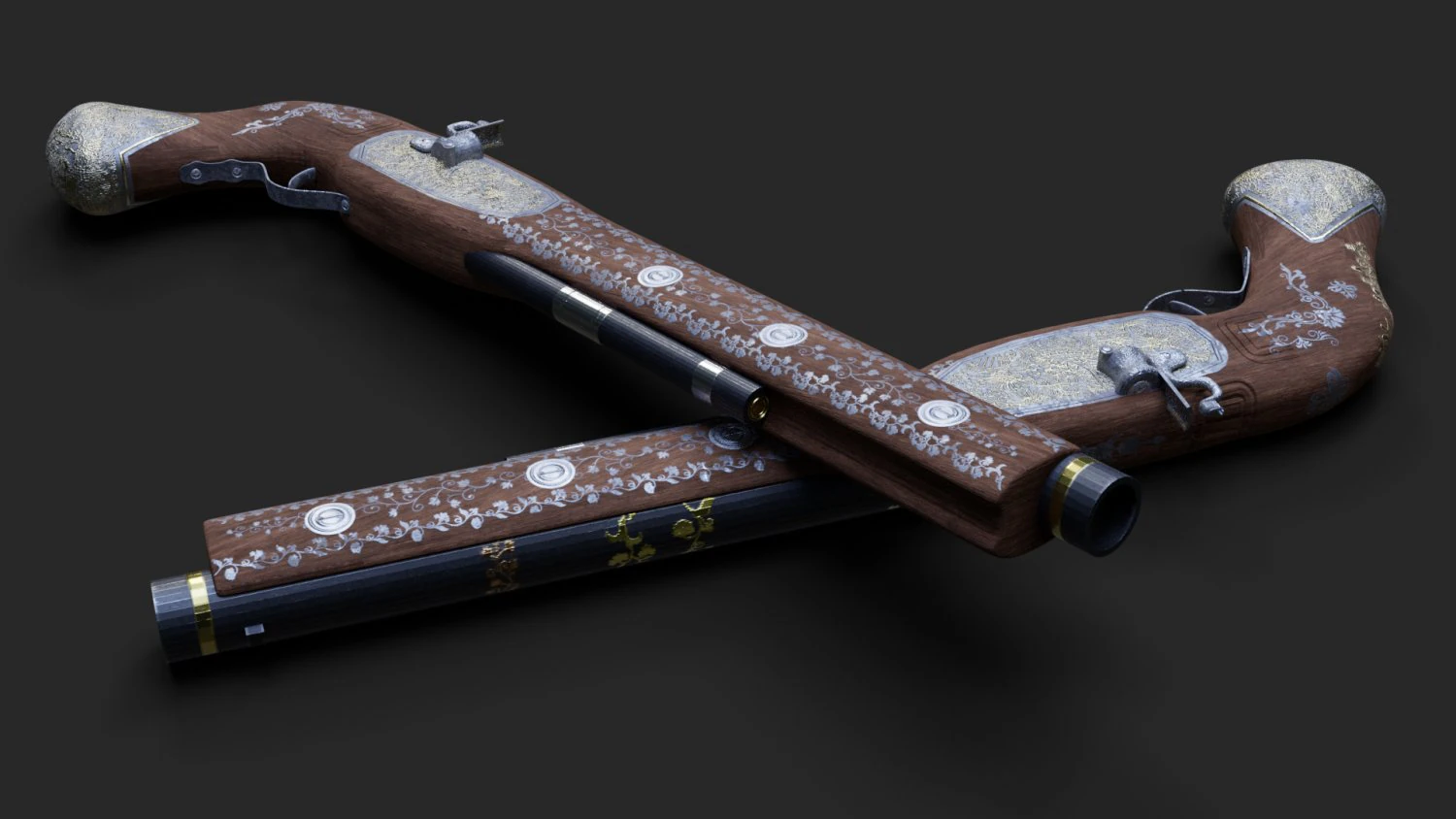 shotgun 3D Model .c4d .max .obj .3ds .fbx .stl .blend 