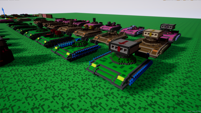 tank model kit for gamedev 3D Модель .c4d .max .obj .3ds .fbx .stl .blend 