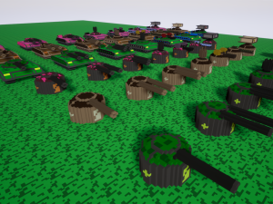 tank model kit for gamedev 3D Модель