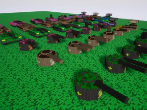 tank model kit for gamedev 3D Model