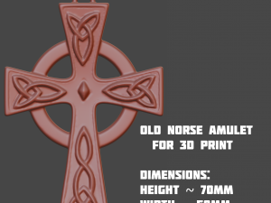 old norse amulet for 3d printing 3D प्रिंट मॉडल