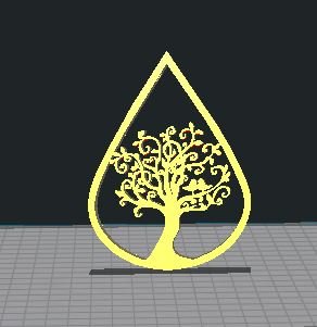 tree pendant 3D Print Model .c4d .max .obj .3ds .fbx .stl .blend 