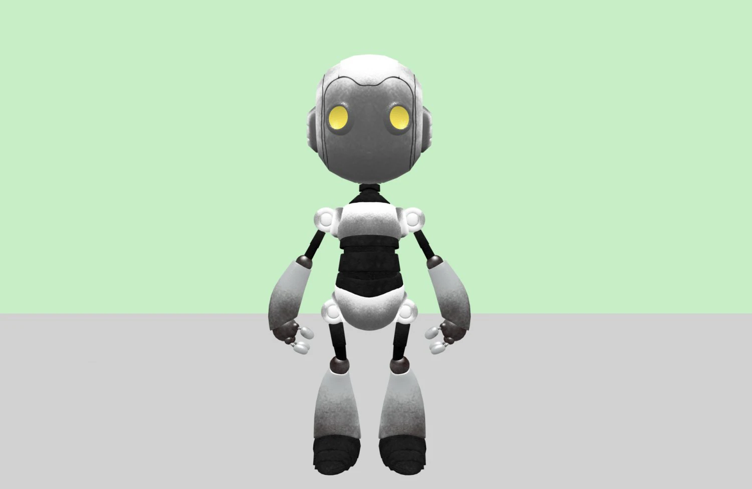 रोबोटो 3D मॉडल .c4d .max .obj .3ds .fbx .stl .blend 