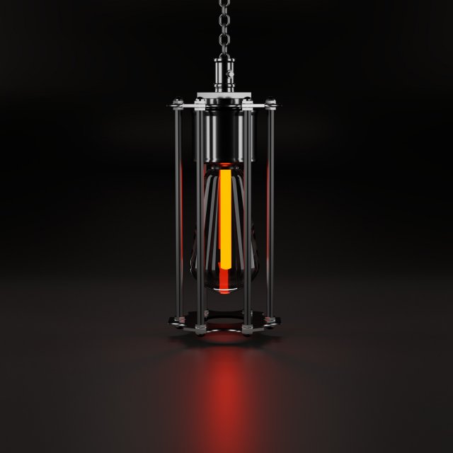 loft style lamp 3D Model .c4d .max .obj .3ds .fbx .stl .blend 