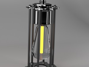 loft style lamp 3D Model