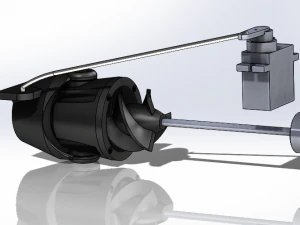 printable rc jet-boat with printable propulsion 3D Print Model