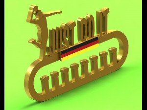 medal hanger volleyball 3D Print Model