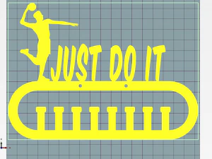 medal hanger volleyball 3D Print Model