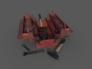 도구 상자 3D 모델