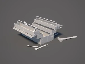 도구 상자 3D 모델