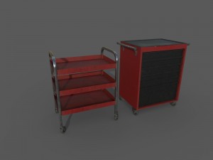shelf and drawerl 3D Model