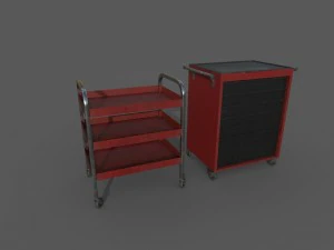shelf and drawerl 3D Model
