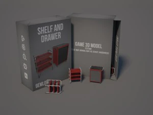 ripiano e cassetto Modello 3D