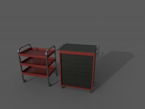 shelf and drawerl 3D Model