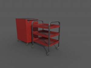 shelf and drawerl 3D Model