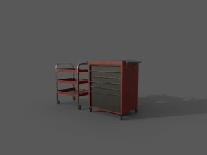 shelf and drawerl 3D Model