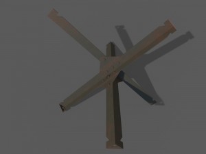 barrier hedgehog Model 3D