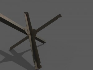 barrier hedgehog Model 3D