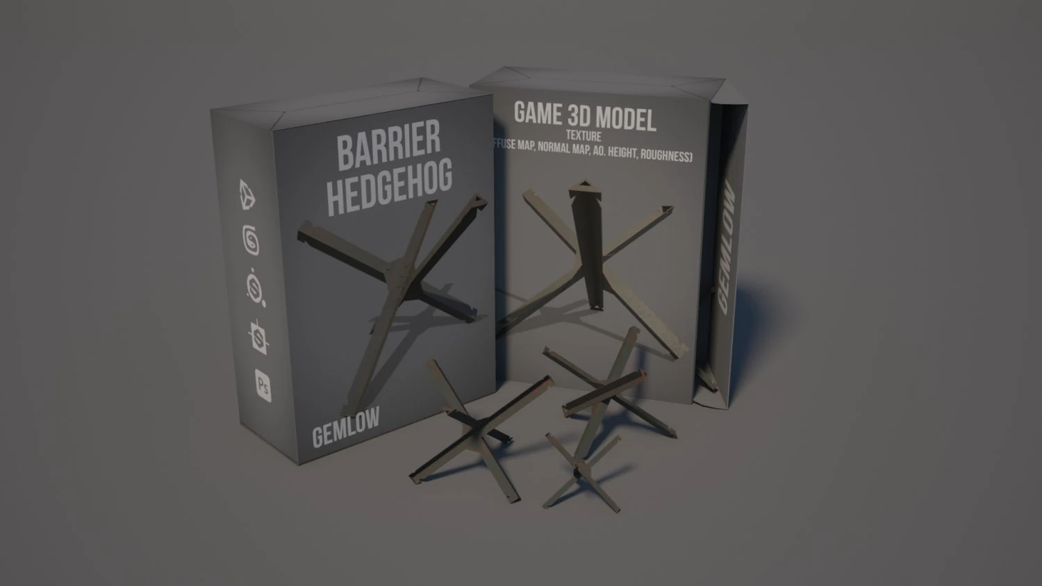 erizo barrera Modelo 3D .c4d .max .obj .3ds .fbx .stl .blend 
