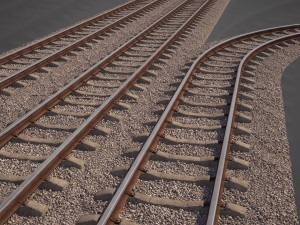 modular railway 3D Model