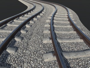 modular railway 3D Model