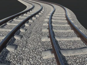 modular railway 3D Model