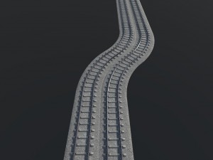 modular railway 3D Model