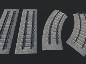 modular railway 3D Model