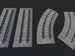 modular railway 3D Model