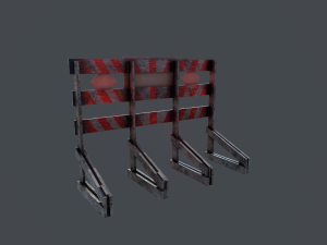 road closed 3D-Modell