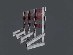 road closed 3D-Modell