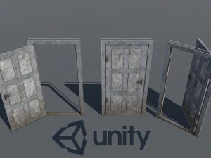 vieille porte Modèle 3D