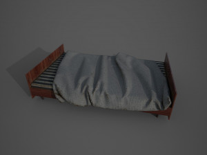 old bed Modèle 3D