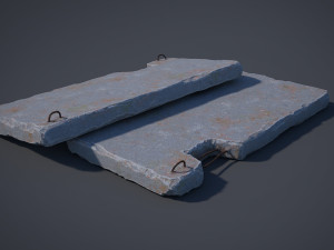concrete slab Modelo 3D