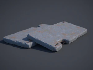 concrete slab 3D Model