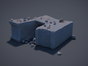 concrete blocks 3Dモデル