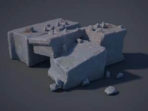 concrete blocks 3D Model