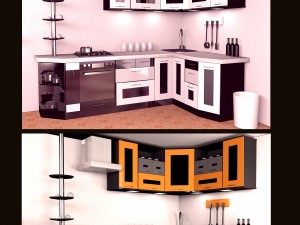 kitchen set Modèle 3D