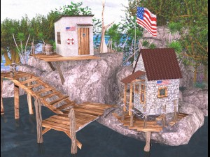 house on the water Model 3D