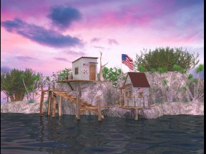 house on the water Model 3D