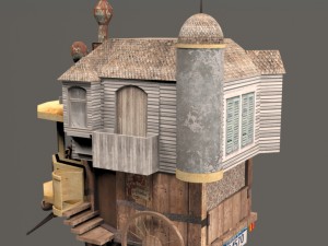 house on wheels 3D 模型