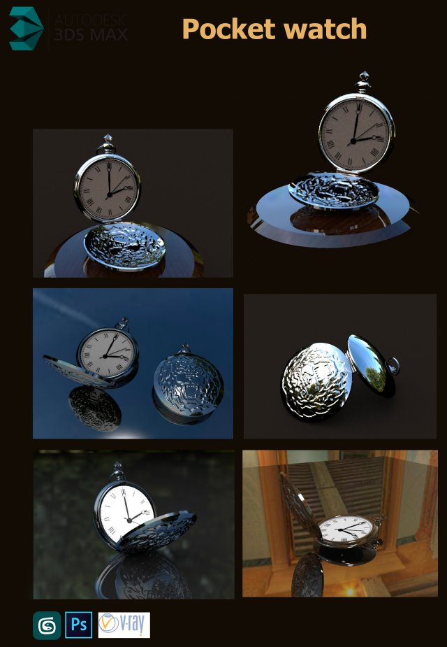 clock Modelo 3D .c4d .max .obj .3ds .fbx .stl .blend 