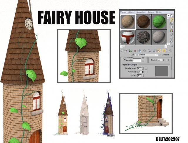 house Modello 3D .c4d .max .obj .3ds .fbx .stl .blend 