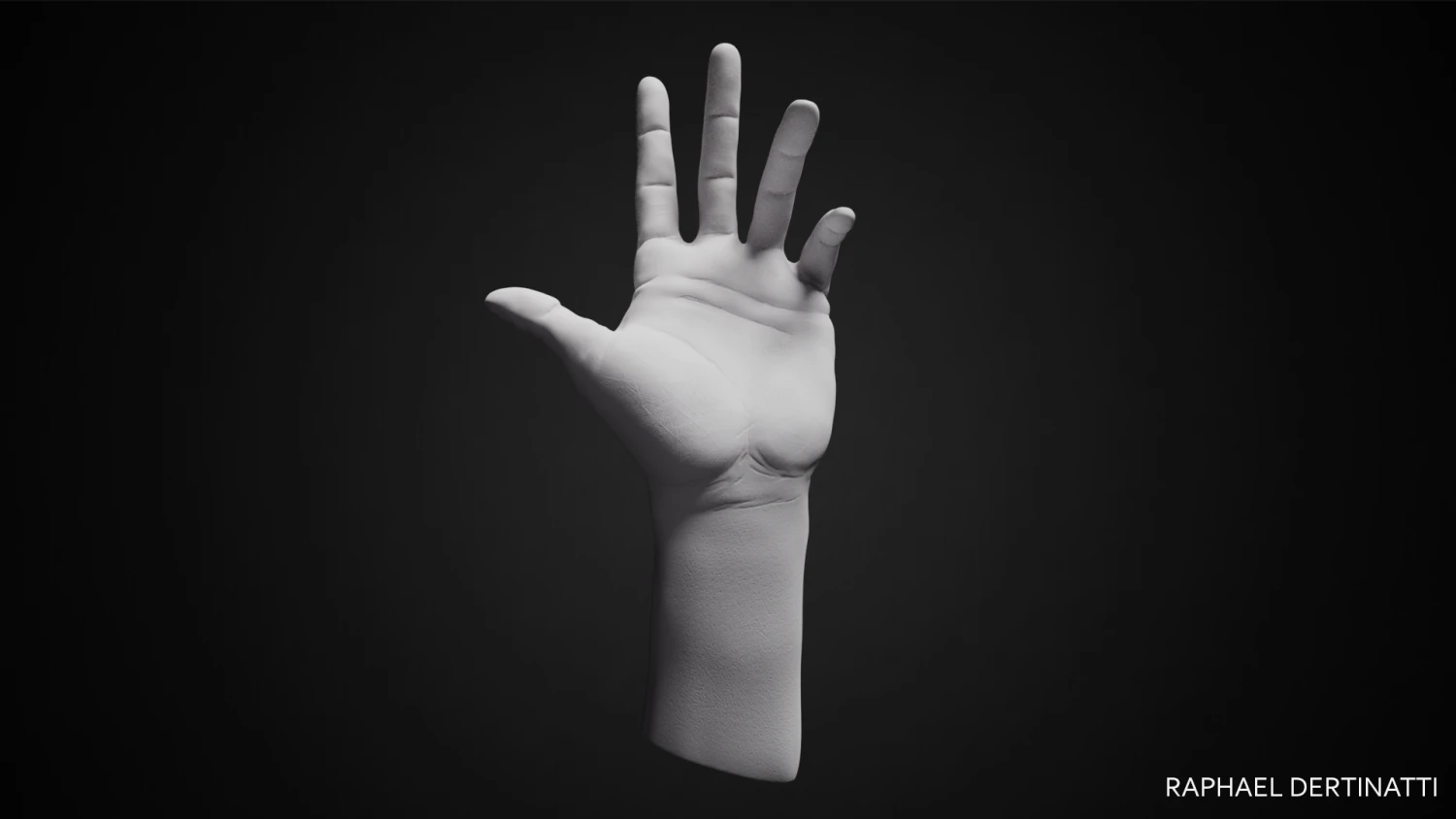 hand posed 3D Print Model .c4d .max .obj .3ds .fbx .stl .blend 