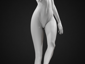 female body posed 3D Druckmodell