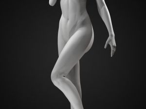 female body posed 3D Druckmodell