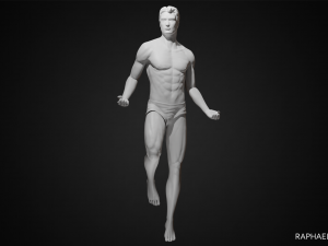 male body posed 3Dプリントモデル