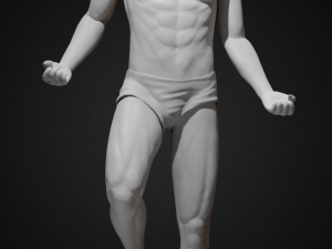 male body posed 3D Print Model
